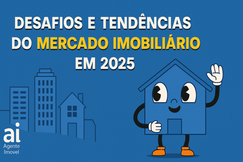 Imagem ilustrativa sobre os desafios e tendências do mercado imobiliário em 2025, destacando aspectos importantes do setor.